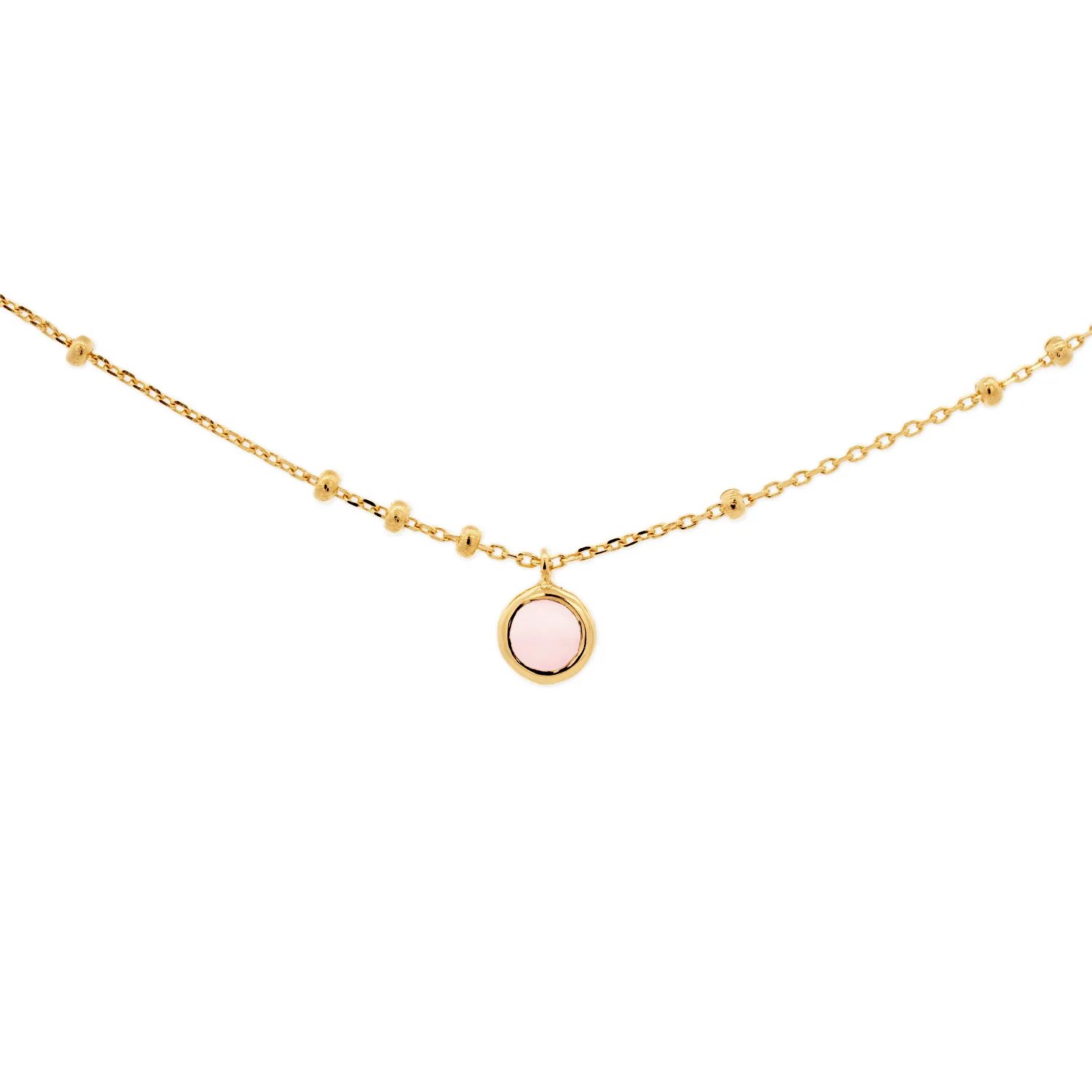 Gold Birthstone Necklace