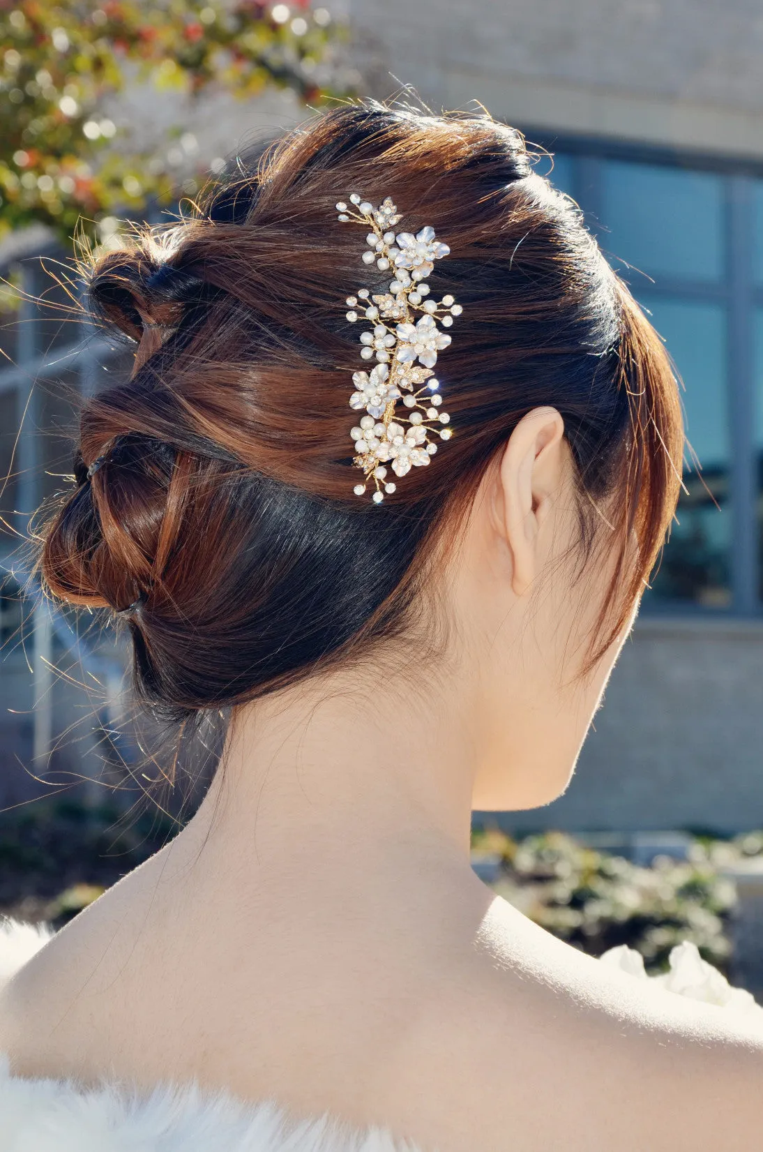 Gold Bridal Hair Comb (ComGo01)