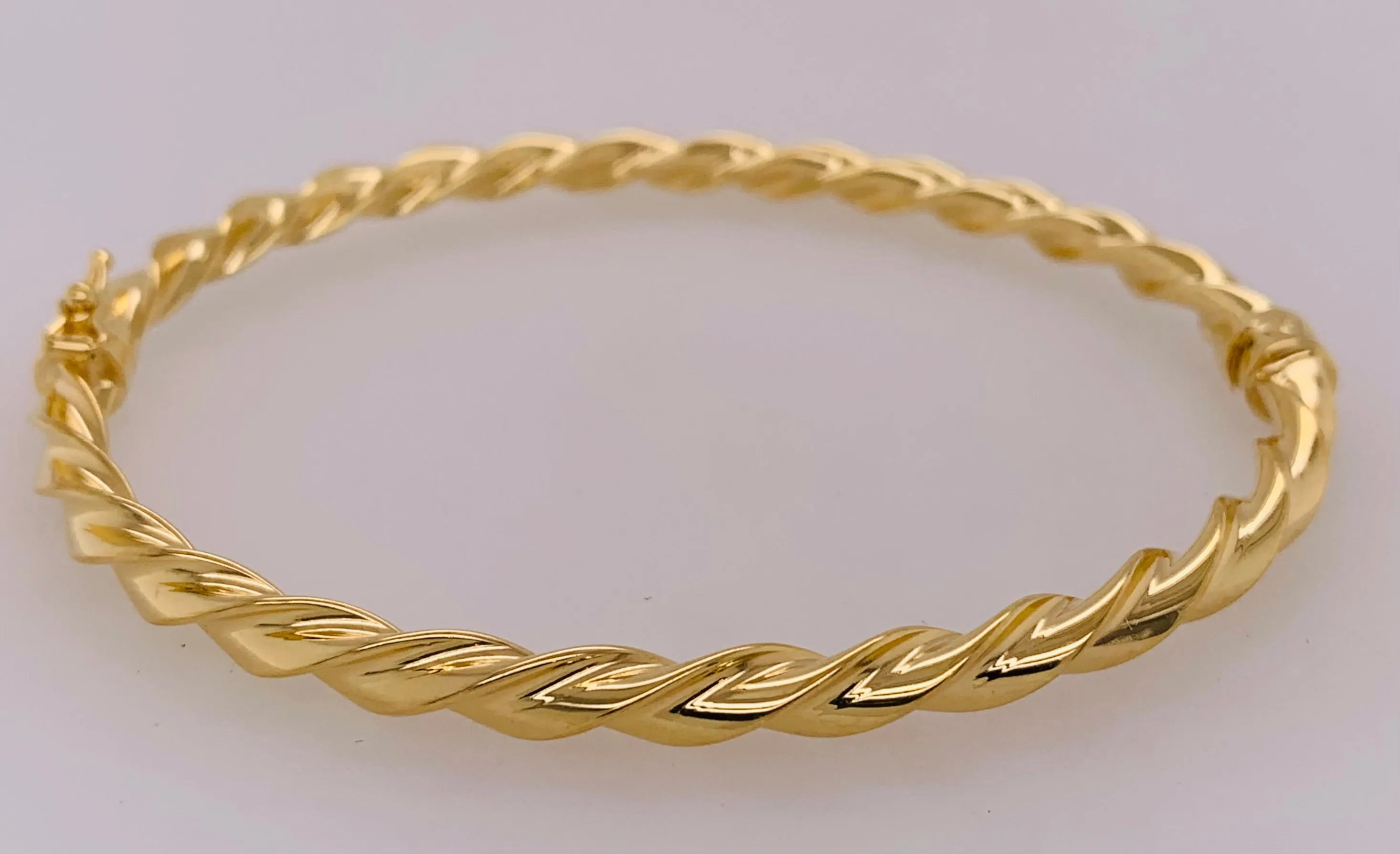 Gold Filled Twisted Bangle