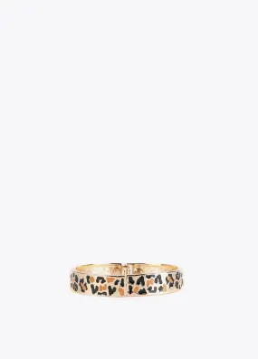 Golden animal print bracelet