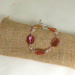 Golden Copper Crystal Bracelet