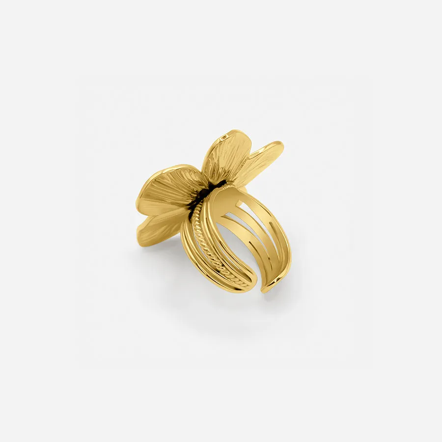 GOLDEN FLOWER RING