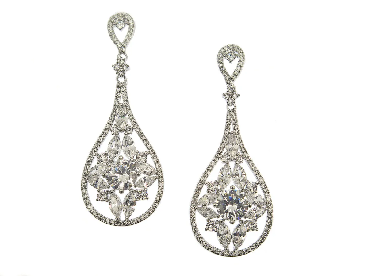 Guenevere Crystal Statement Earrings