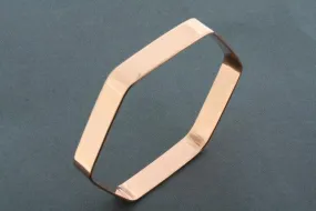 hexagon bangle - copper