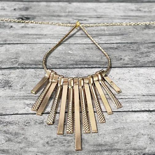 Hoop & Fringe Pendant Necklace (GOLD OR SILVER)