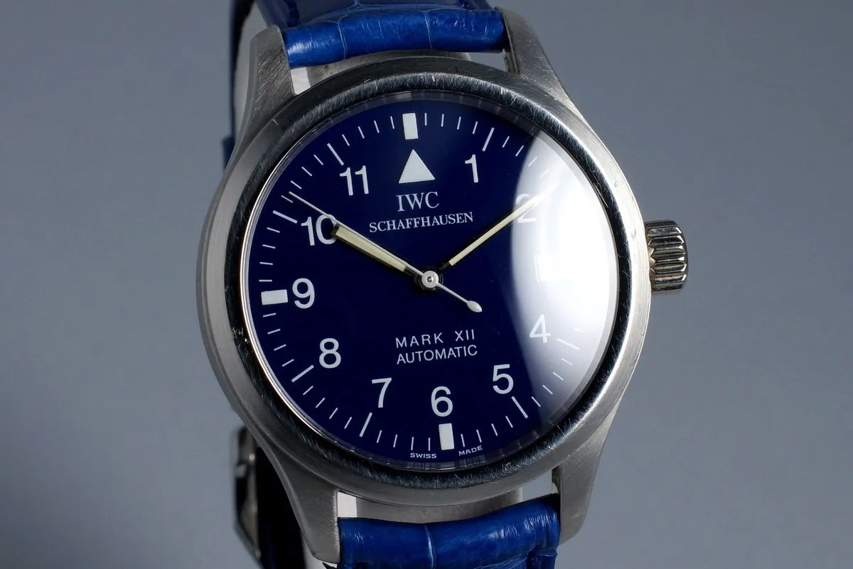 IWC Platinum Pilot’s Mark XII with IWC Service Box and Service Papers