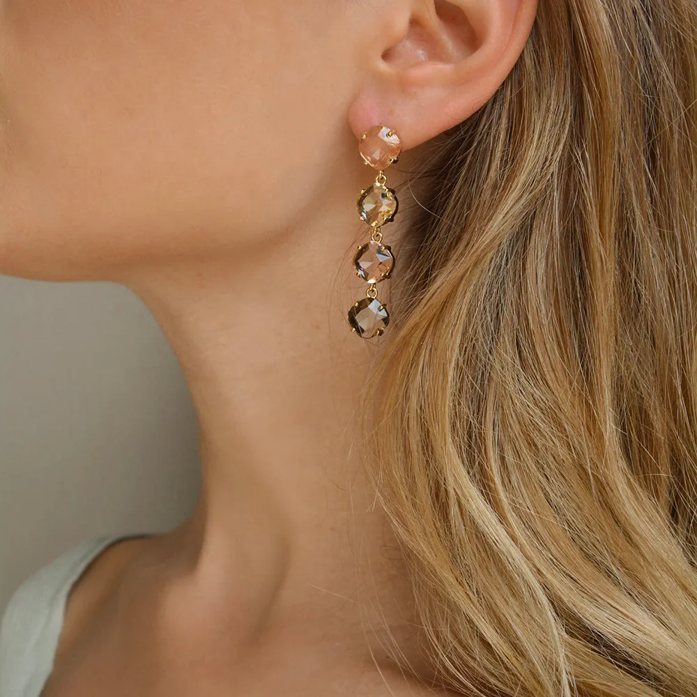 Jolie & Deen WOMENS SIENNA SWAROVSKI EARRINGS