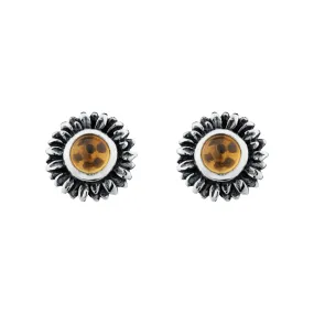 JOY - Citrine & Sterling Silver Studs