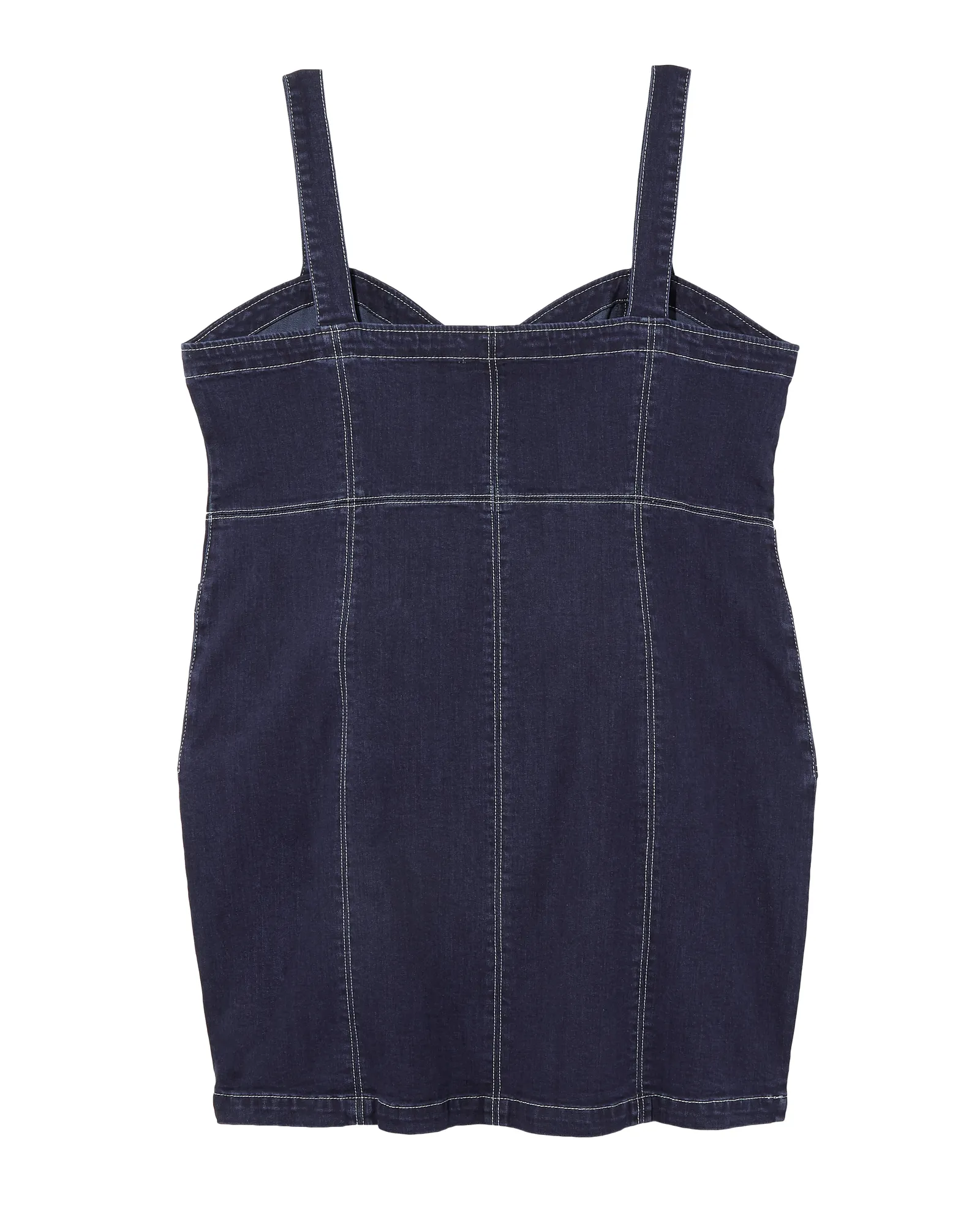 Judson Front Zip Dress | Dark Wash