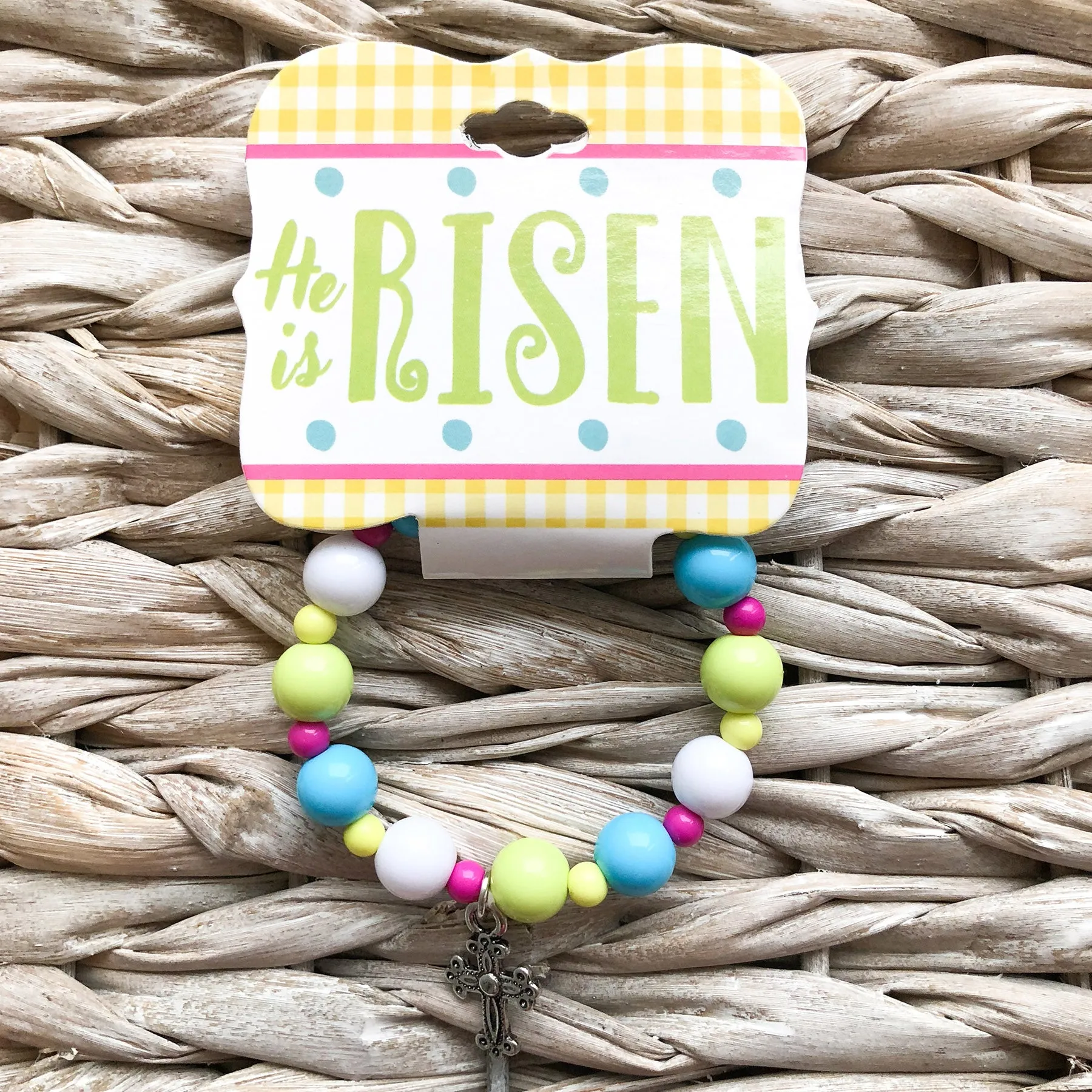 Kid's Easter Cross Bracelet