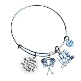 Lacrosse Coach Bangle Bracelet