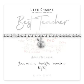 Life Charm You Are a Terrific Teacher Bracelet