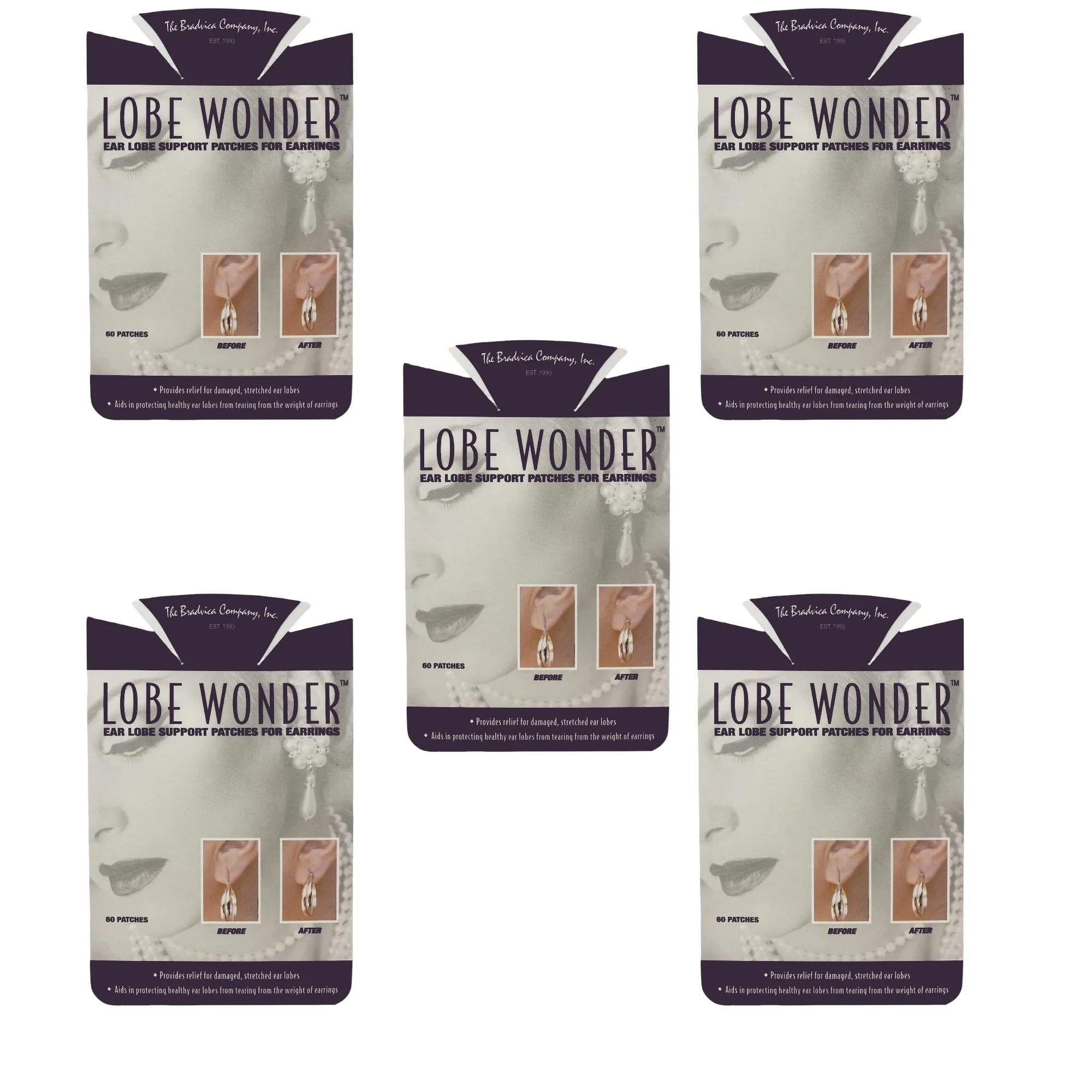 Lobe Wonder Heavy Earring Support Patches -300 Earring Support Patches - 5 Pack