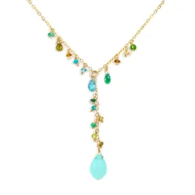 Luxe Treasure Necklace: Green Gradiant