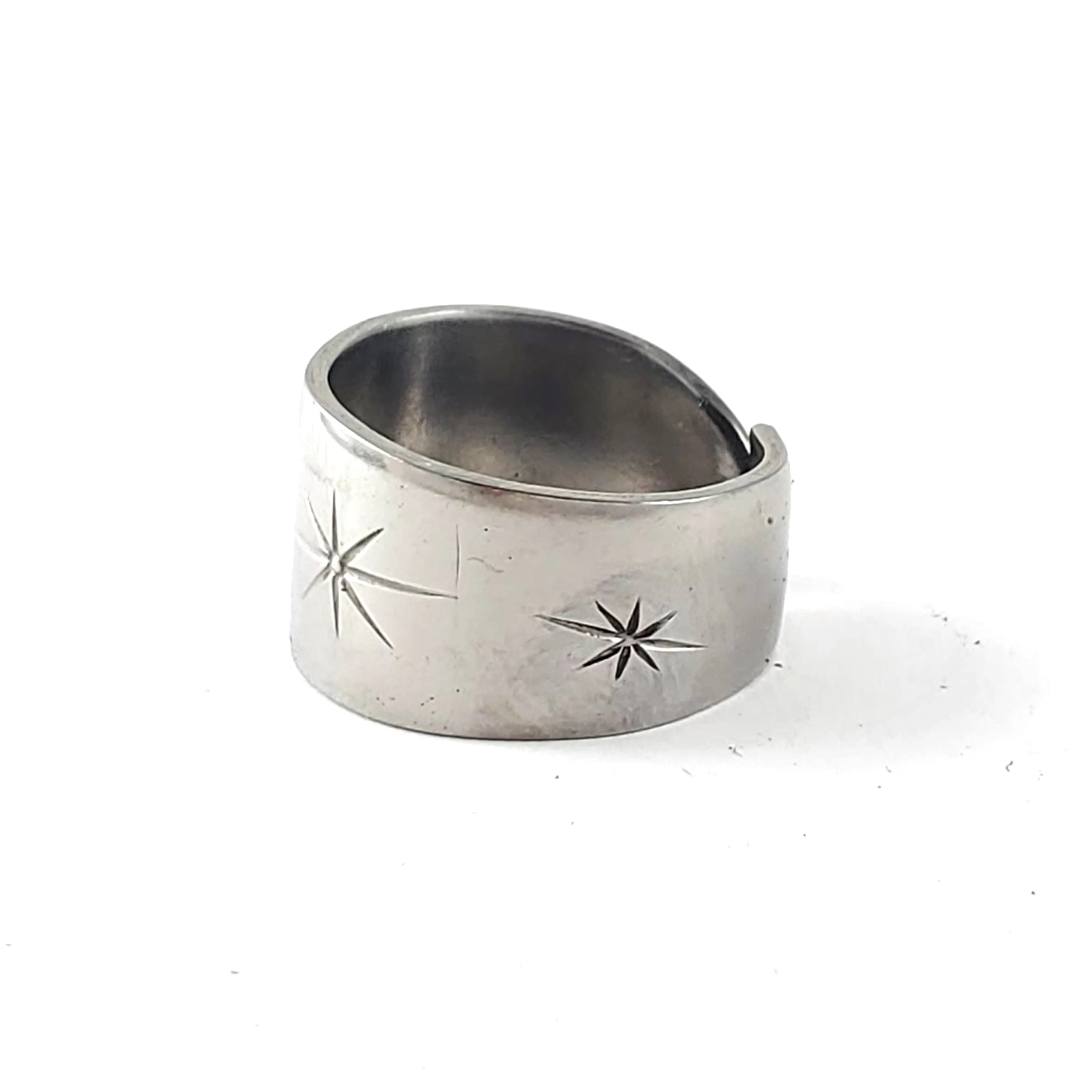 Marcrest Citation Starburst Stainless Steel Spoon Ring