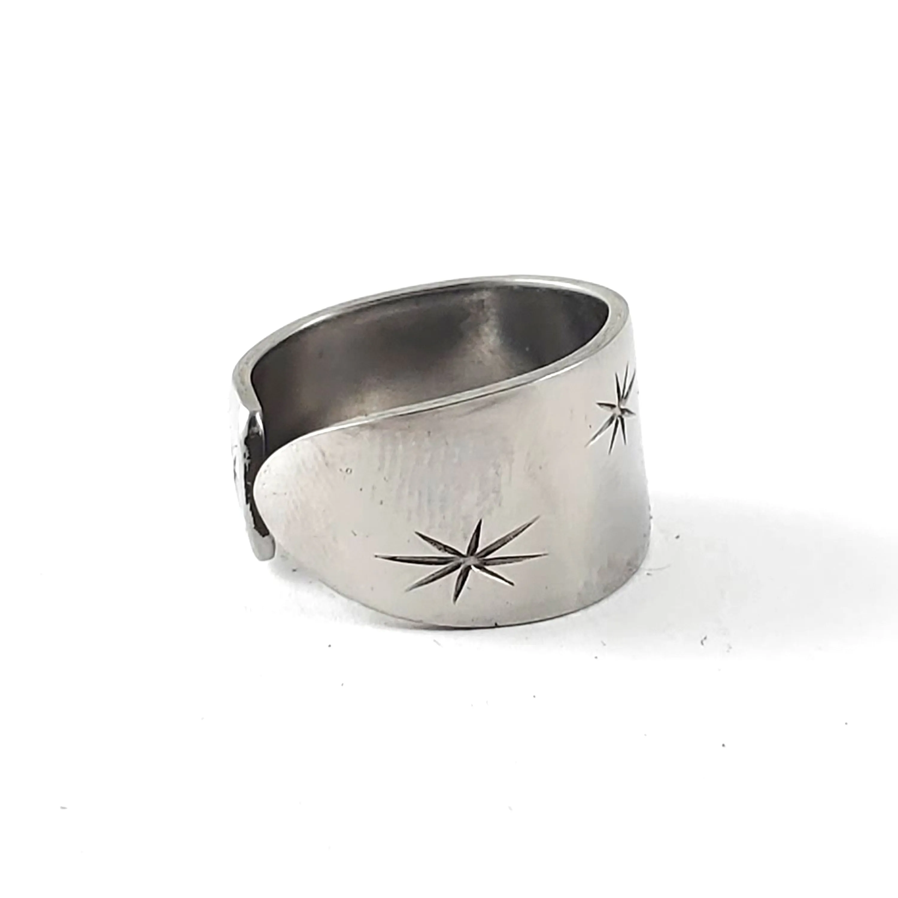 Marcrest Citation Starburst Stainless Steel Spoon Ring