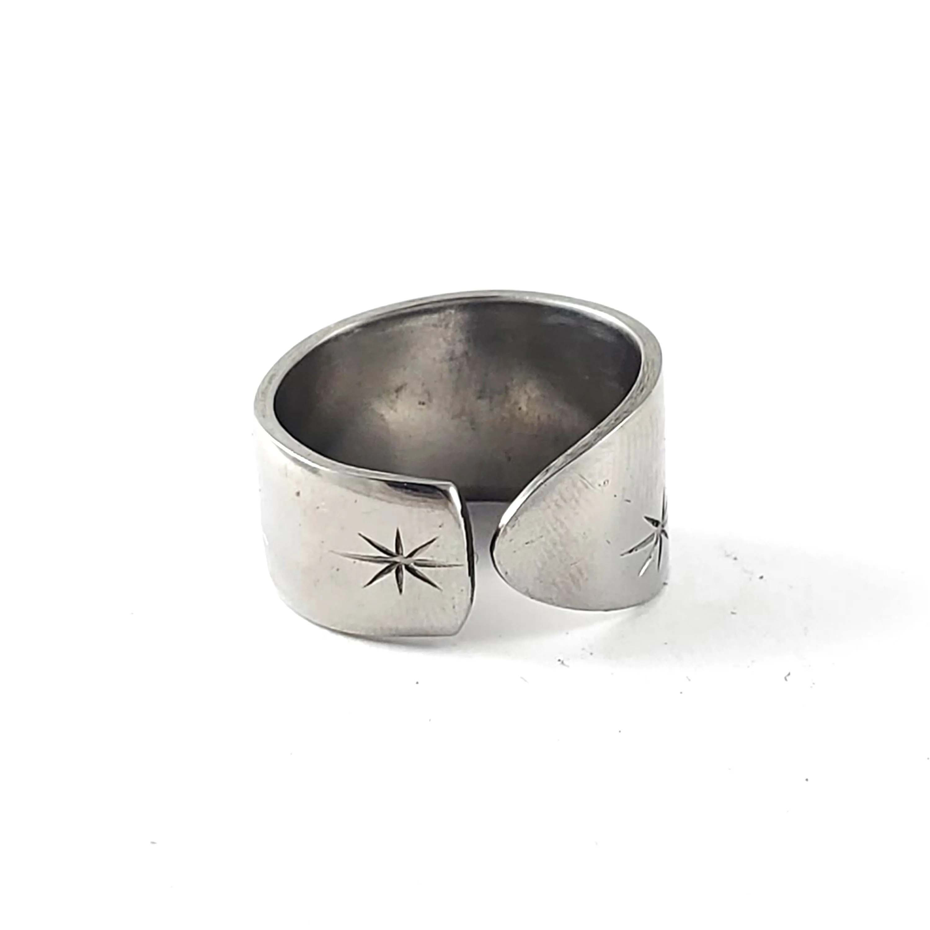 Marcrest Citation Starburst Stainless Steel Spoon Ring