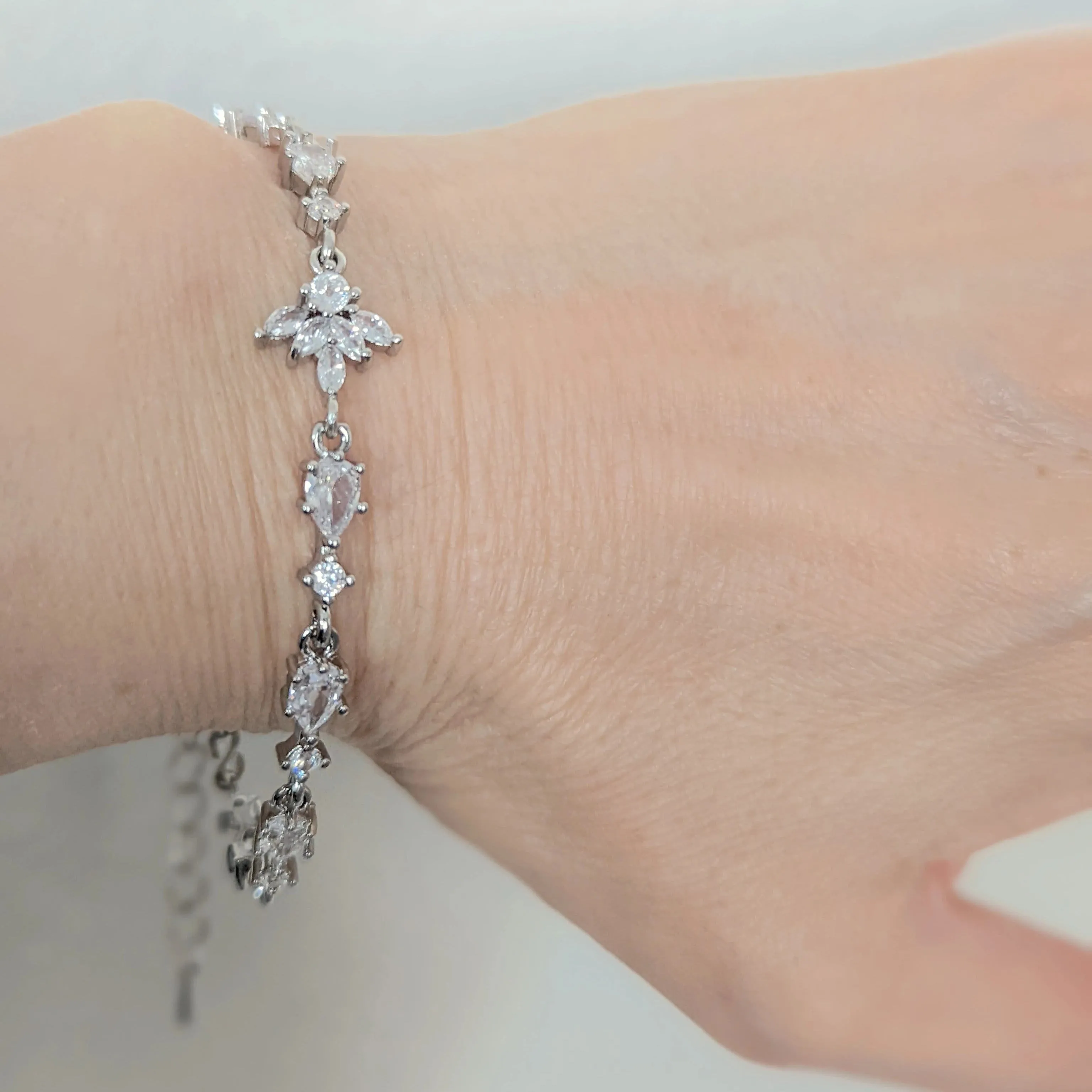 Multishape Cubic Zirconia Bracelet