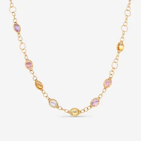 Nanis 18K Yellow Gold Multistone Necklace CN32-565