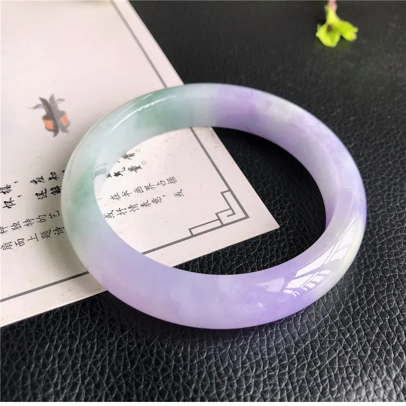 Natural Jade Bangle Jadeite Bangle Internal Diameter 58.8mm E2031077