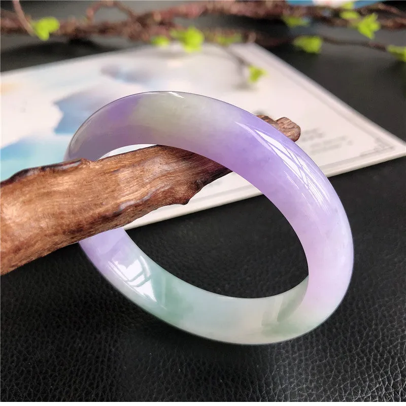 Natural Jade Bangle Jadeite Bangle Internal Diameter 58.8mm E2031077