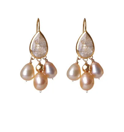 Nava Zahavi Pinkish Pearl Earrings