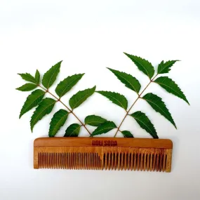 Neem Wood Comb - Double Tooth