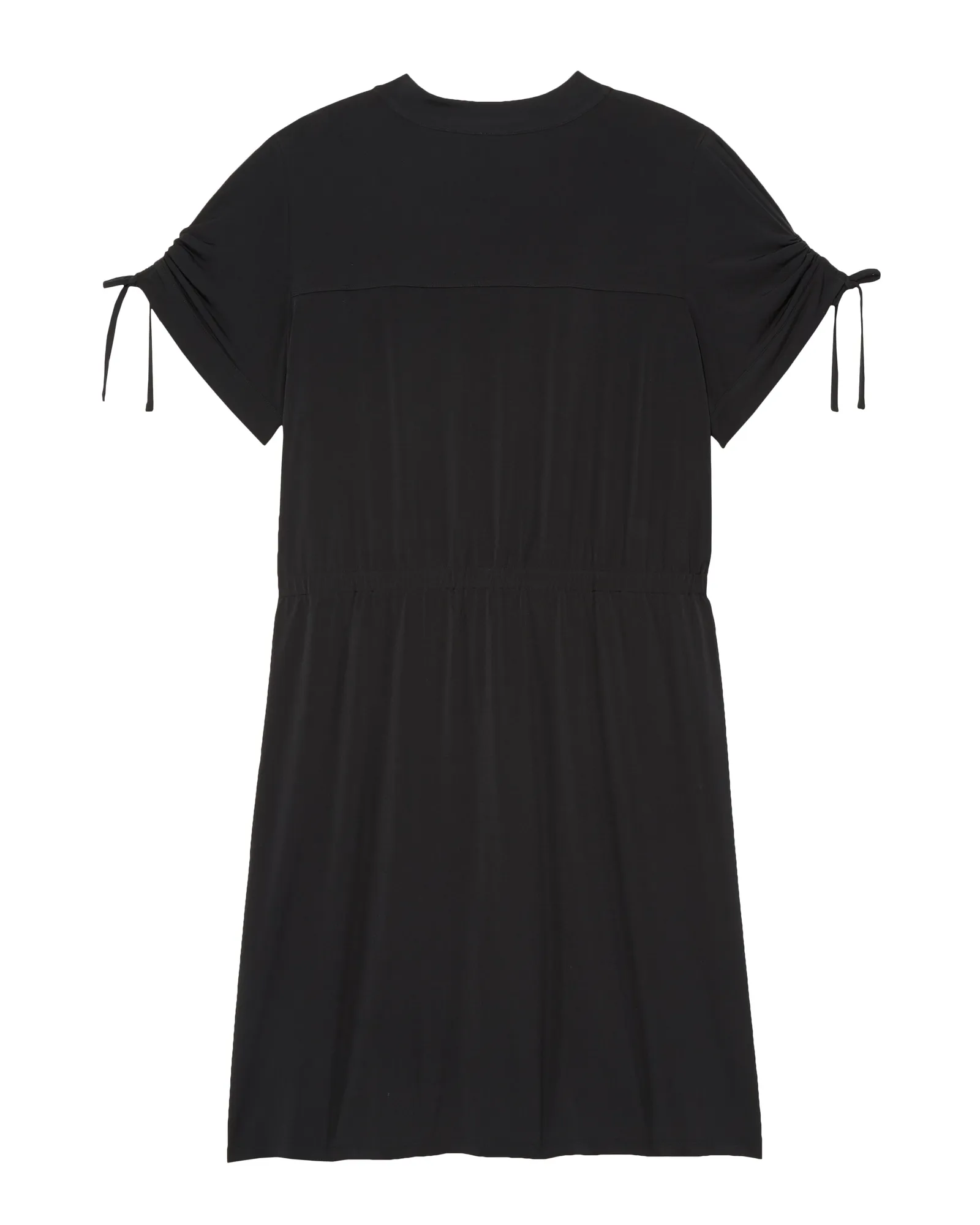 Newport ITY Dress With Tie | Black