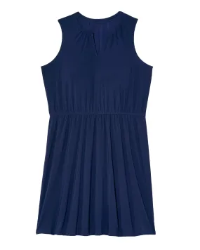 Overland A-line Elastic Waist Dress | Navy