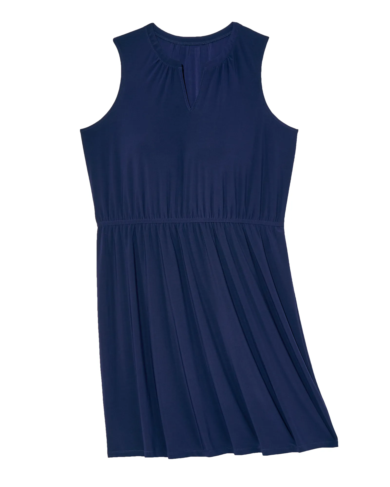 Overland A-line Elastic Waist Dress | Navy