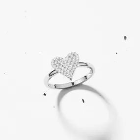 Pave Heart Ring