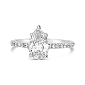 Pear Shaped Diamond Ring