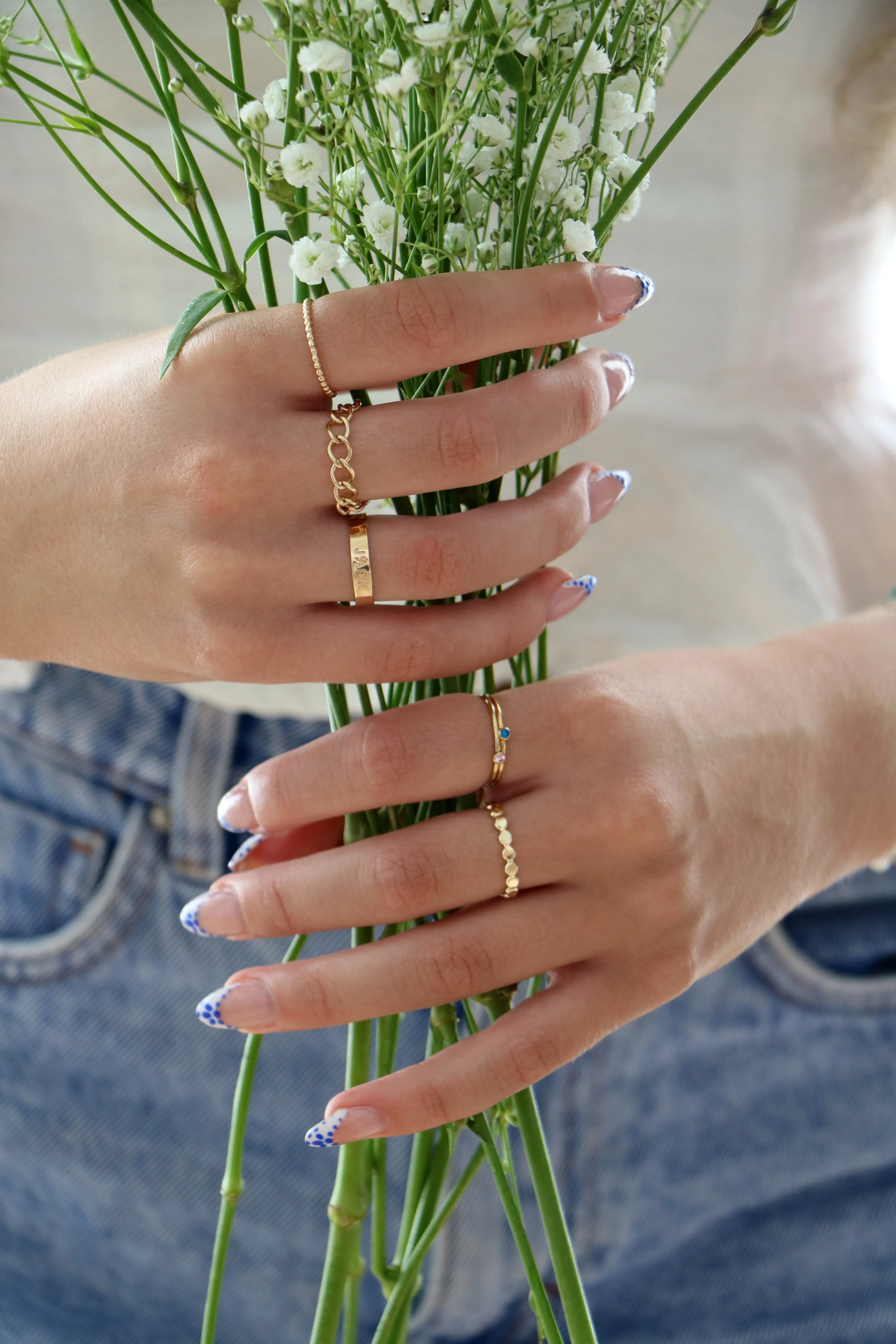 pebble ring { gold   silver }