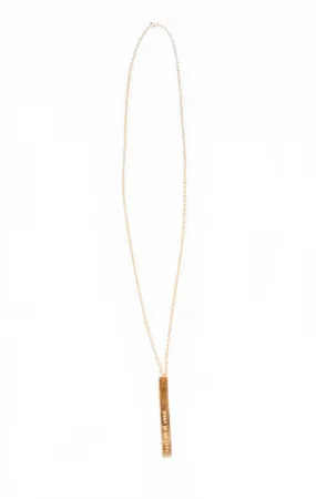 Personalize Long Bar Necklace