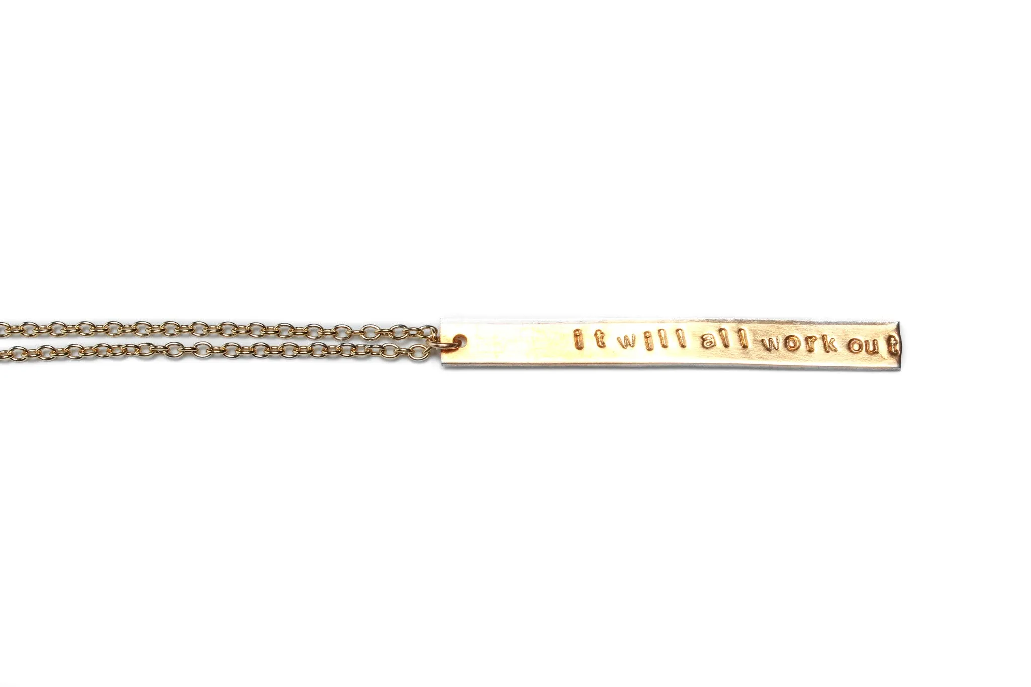 Personalize Long Bar Necklace