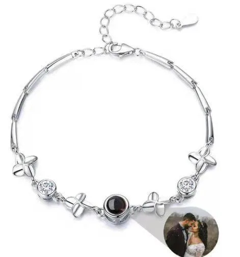 Photo Projection Bracelet | Bracelet with Picture Inside | Photo Bracelet | Bracelets with Photo Inside