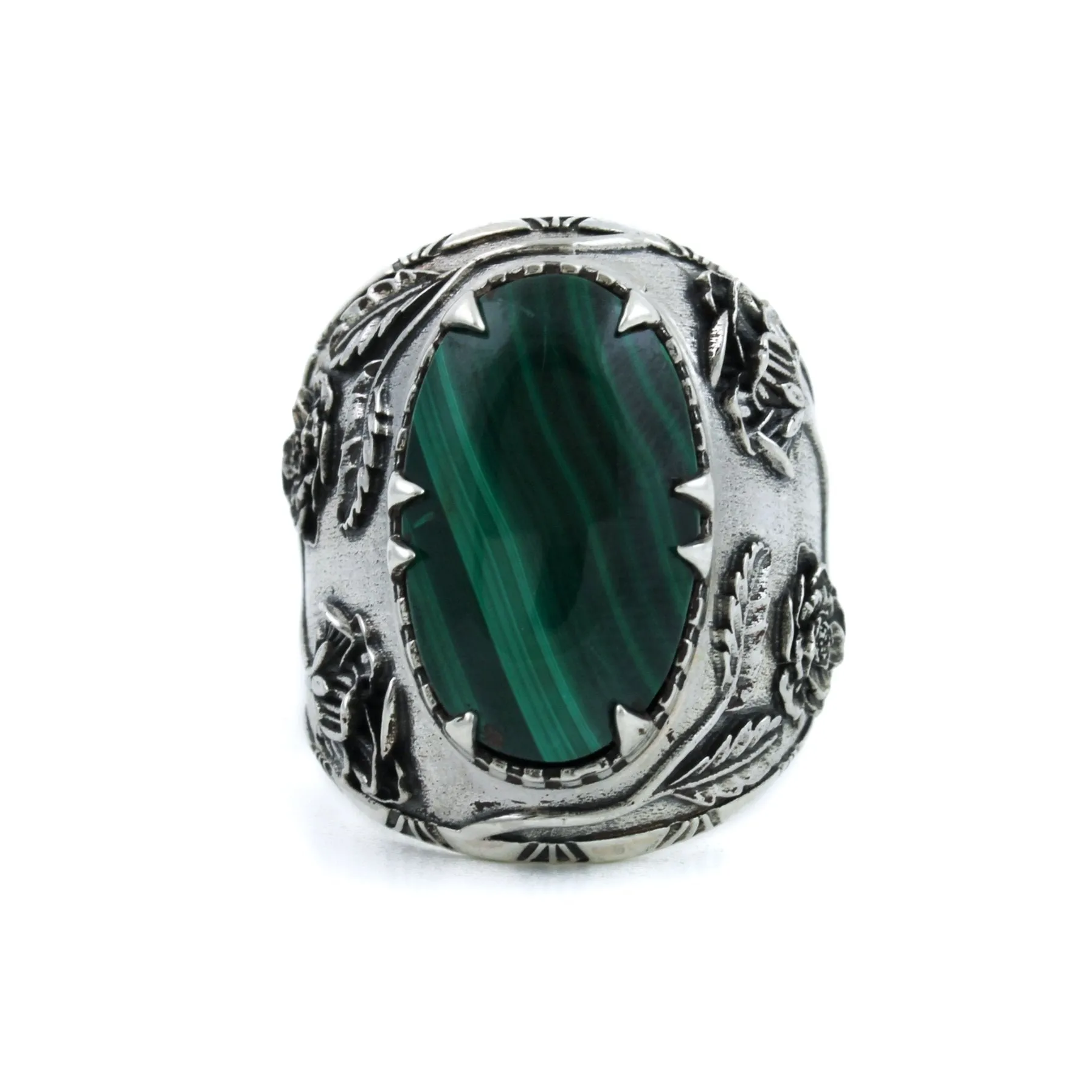 "Kiss From The Rose" Ring x Malachite