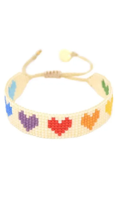 RAINBOW HEART BRACELET | MISHKY