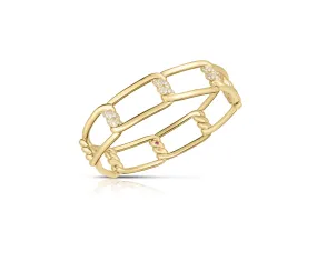 Roberto Coin Cialoma 18K Yellow Gold Diamond Bangle