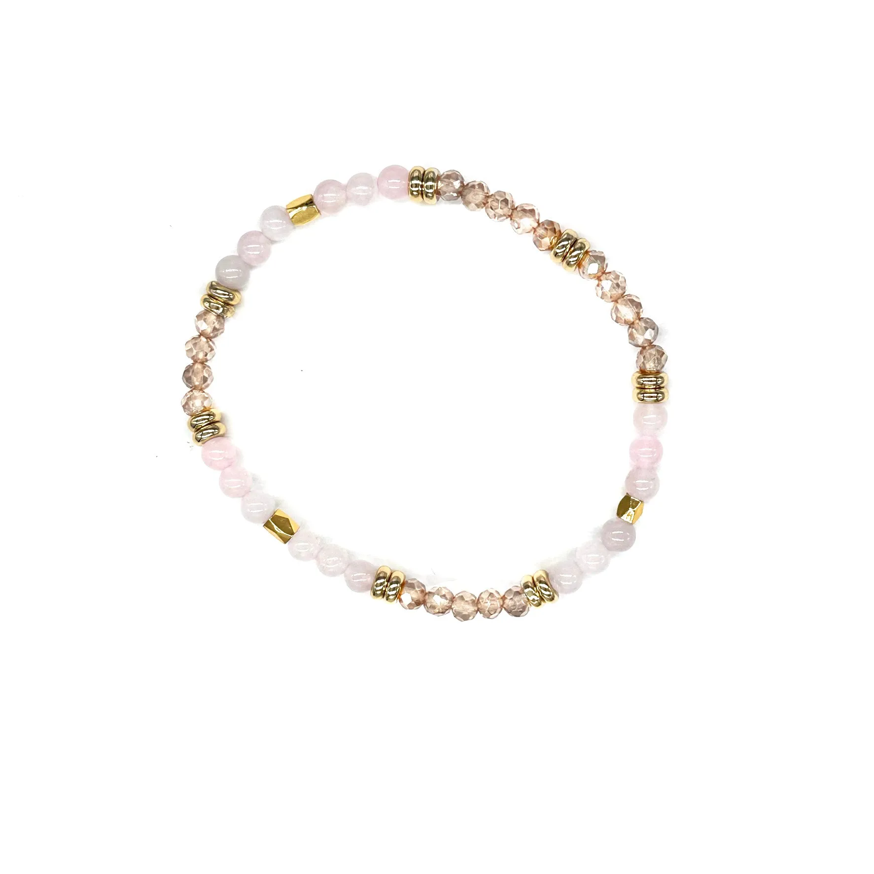 Rose Quartz, Evil Eye Build-Your-Own Bracelet Set