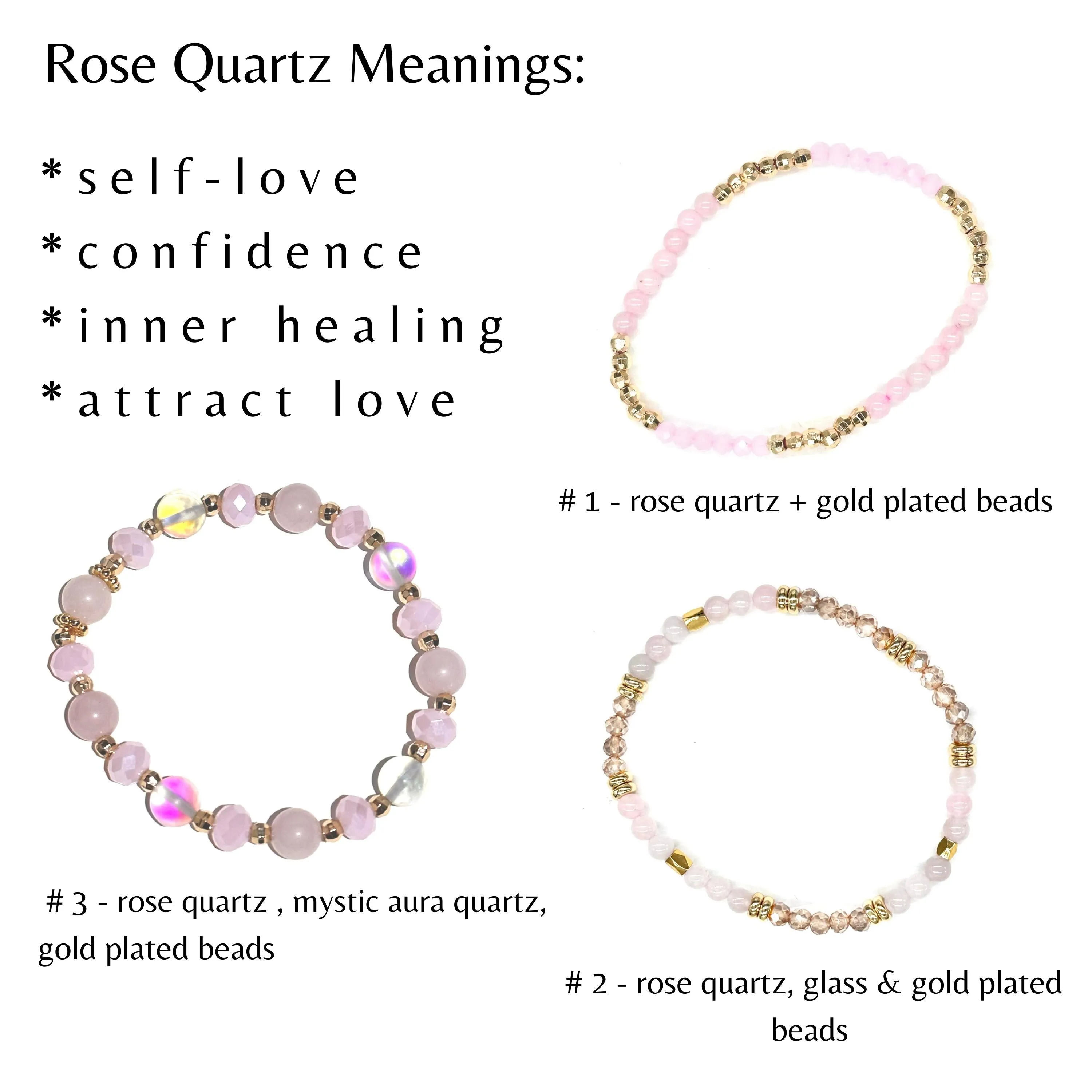 Rose Quartz, Evil Eye Build-Your-Own Bracelet Set