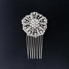 Round Crystal Haircomb