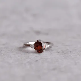 Scarlet Serenade - Garnet Ring