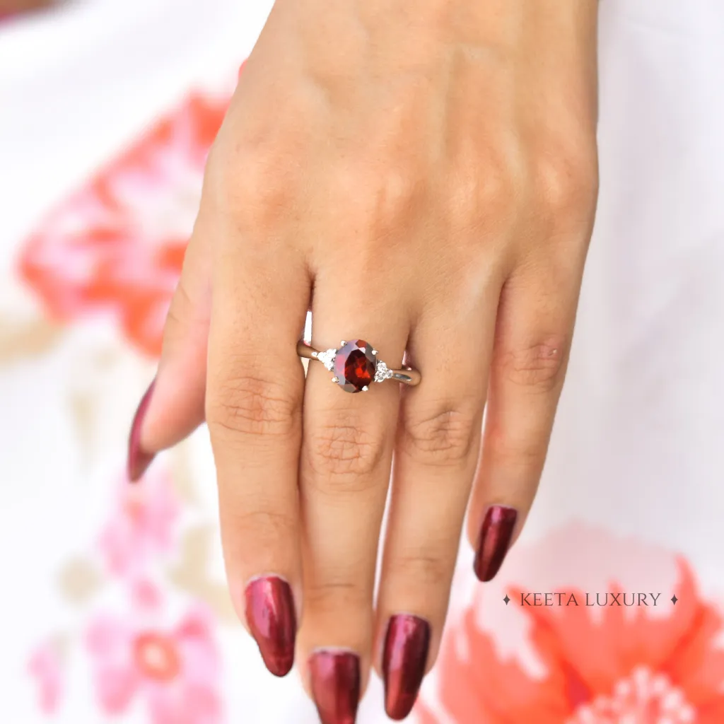 Scarlet Serenade - Garnet Ring