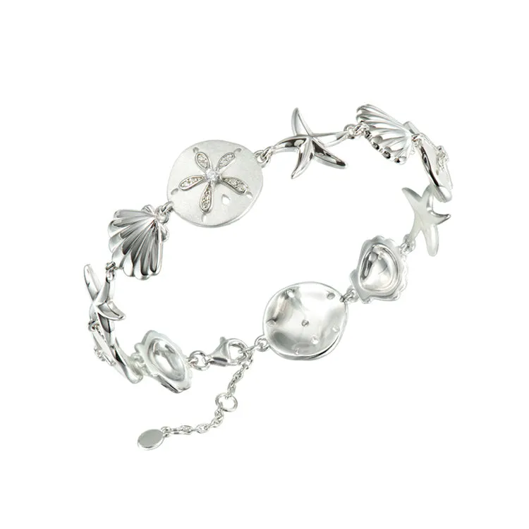 Seashell Bracelet, Sterling