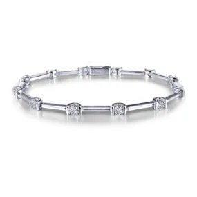 Semi-Bezel Link Bracelet