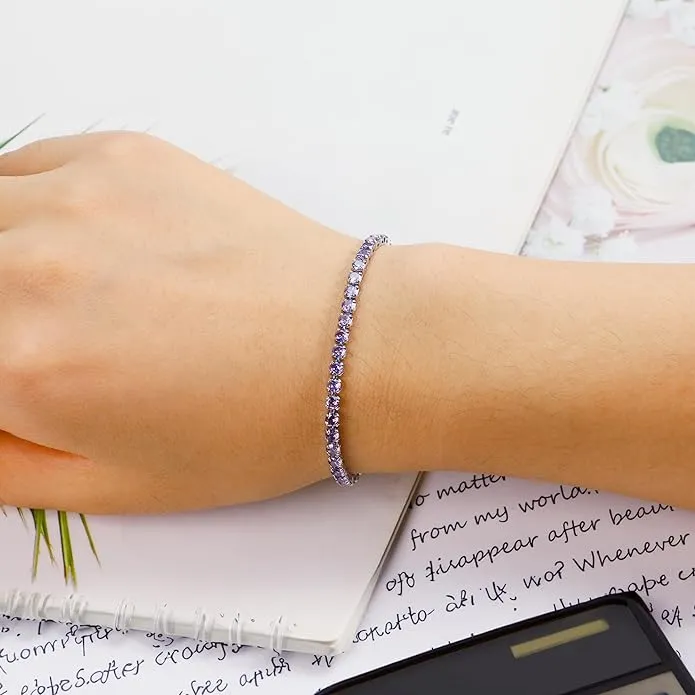 Signature Adjustable Bolo Bracelet in Amethyst