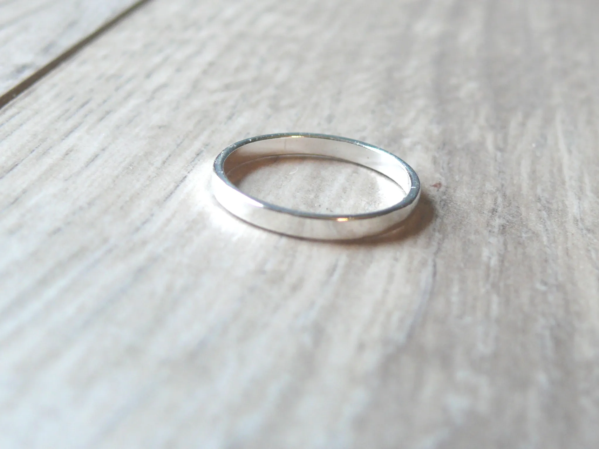 Sterling Silver Flat Stacking Band