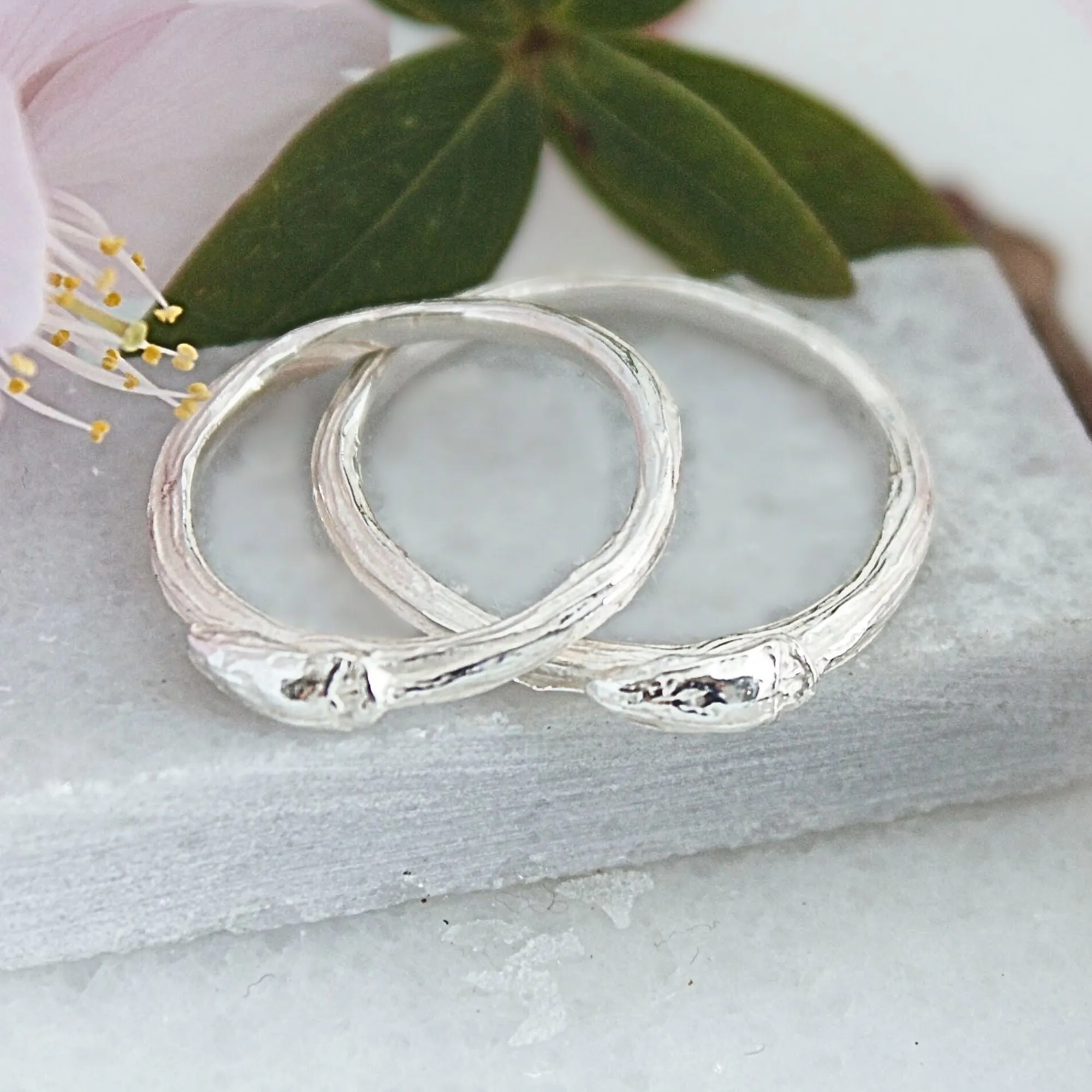 Sterling Silver Willow Bud Twig Ring