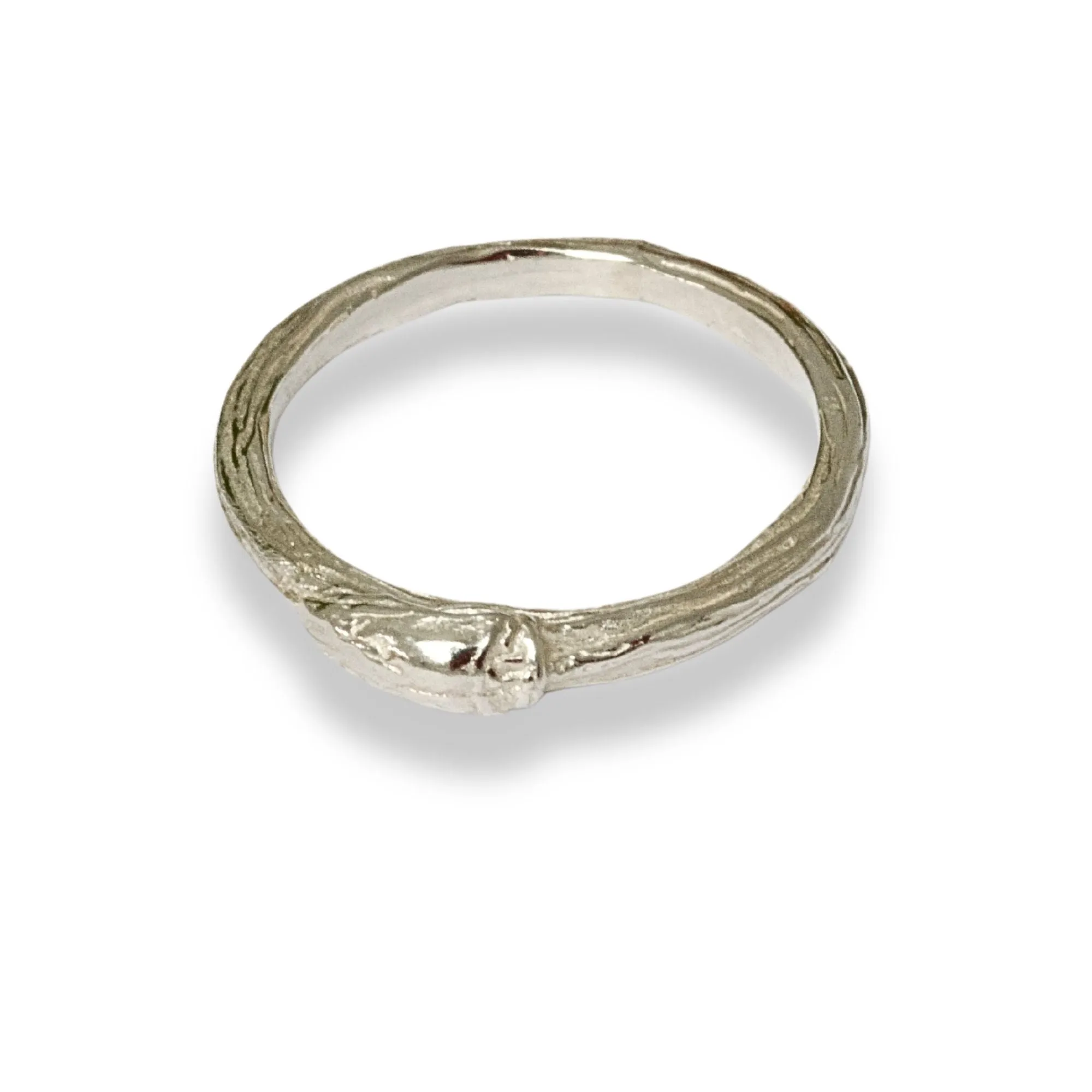 Sterling Silver Willow Bud Twig Ring